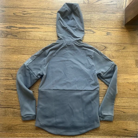 Indiana University Adidas Gray Hooded Jacket full zip jacket - Picture 4 of 8